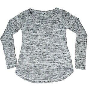 Athleta No Sweatin' It Sharkbite Top Grey Heather Size Small  #964339 Workout